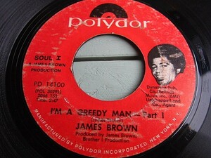 JAMES BROWN★I'M A GREEDY MAN PD-14100★200411f1-rcd-7インチレコードファンクソウルUS盤