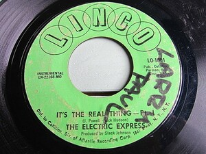 THE ELECTRIC EXPRESS★IT'S THE REAL THING LO-1001★200413f3-rcd-7インチレコードファンク
