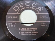 KITTY KALLEN★it’s a lonesome old town DECCA ED 2468★200417t7-rcd-7インチレコードUS_画像2