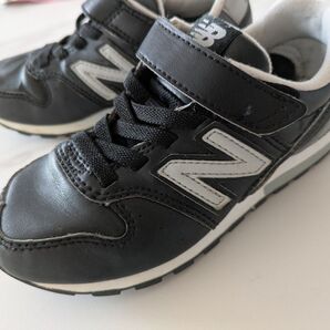 ニューバランス996 スニーカー ブラックレザー キッズ 17センチ