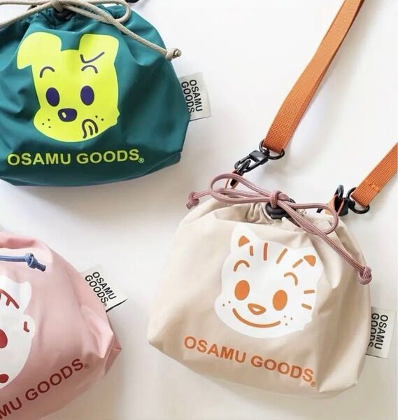 【新品】OSAMU GOODS ショルダーバッグ 可愛い ミニ巾着袋 キュート ミニバッグ カジュアル コンパクトながら大容量