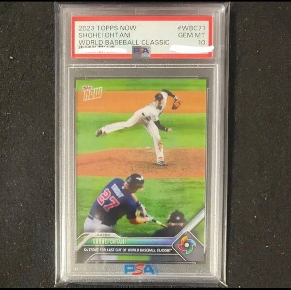 Topps Now 大谷翔平 マイク トラウト カード WBC 決勝 優勝 PSA10