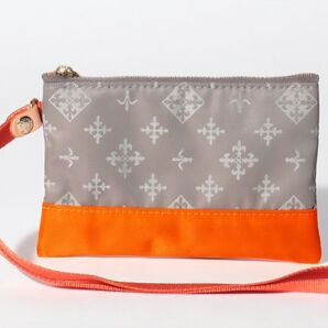 ★russet ラシット★パスポーチ★グレー×オレンジ★新品★