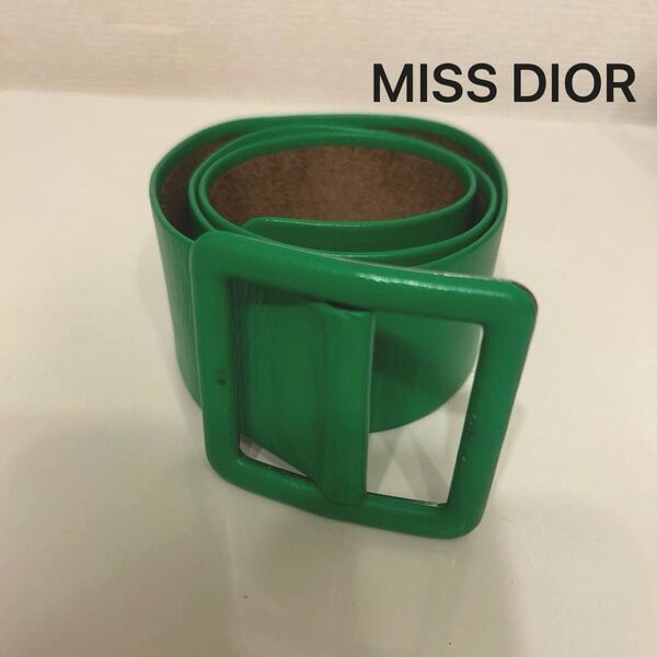 MISS DIOR ベルト グリーン ディオール レディースファッションベルト