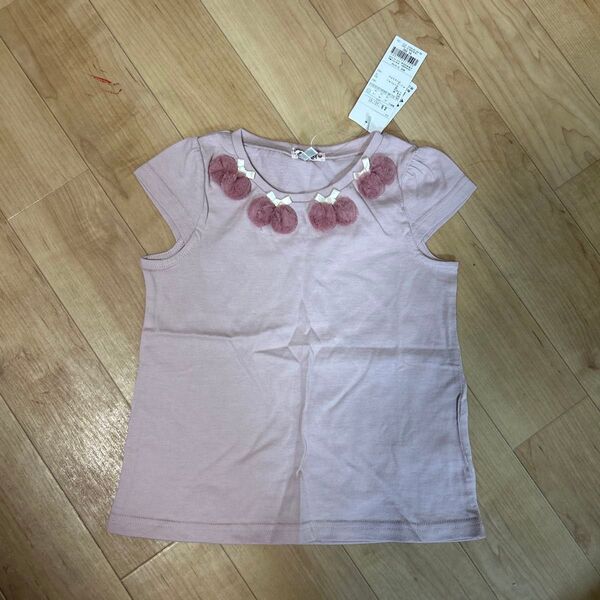 エニィファム 接触冷感 チェリー Tシャツ ピンク 120cm