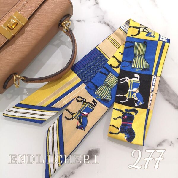 リボンスカーフ バッグスカーフ バッグチャーム277#