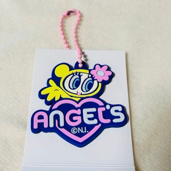 新品 ナルミヤ エンジェルブルー ラバー キーホルダー ハナちゃん 平成レトロ ギャル