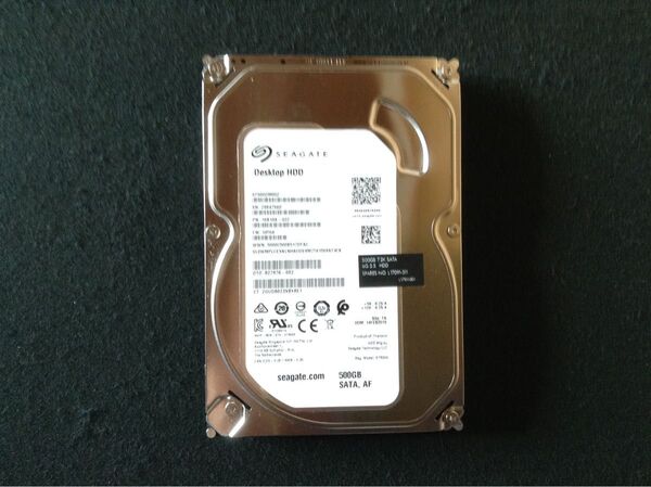 【短時間/美品】3.5インチ Seagate SATA 内蔵HDD 500GB