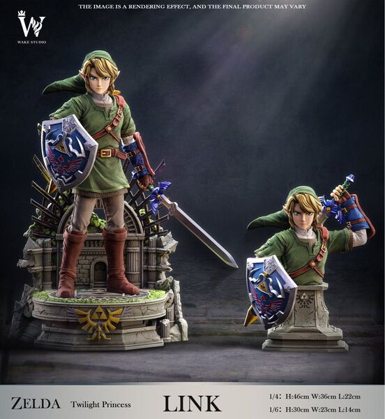 ゼルダの伝説 wake studio 1/4スケール トワイライトプリンセス リンク フィギュア