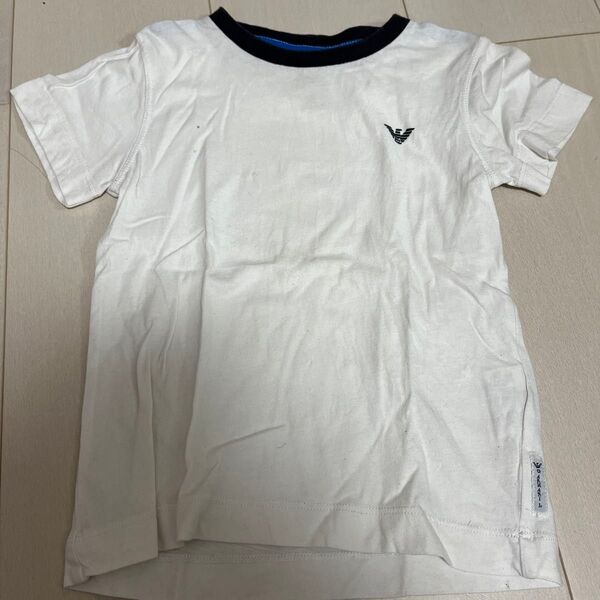 ARMANI JUNIOR 2A ホワイト Tシャツ 半袖 ロゴ入り