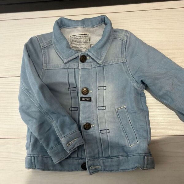 BREEZE デニム ジャケット 95 ベビー ブルー ジャケット デニムジャケット 子供服 キッズ デニム