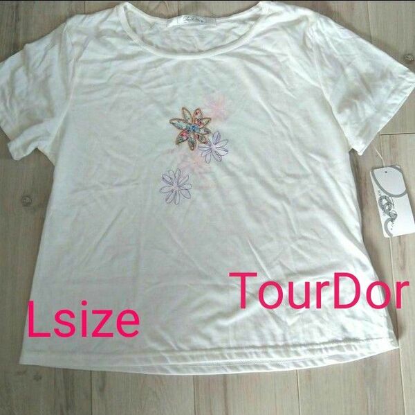 【新品タグ付き】 tour dor /半袖Tシャツ