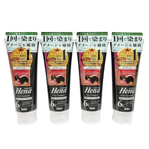 【未使用品】テンスター カラートリートメント 6c チャコールブラウン ヘナ 250g×4本セット