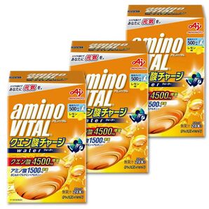 味の素 アミノバイタル クエン酸チャージ ウォーター 粉末タイプ500ml用 レモン味 スティック24本入り×3箱セット