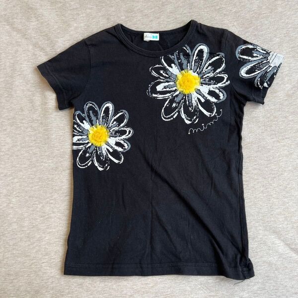 KP ニットプランナー 半袖Tシャツ 黒 130