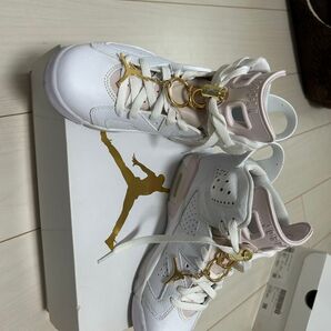 NIKE AIR JORDAN 6 RETRO "GOLD HOOPS" 23.5cm