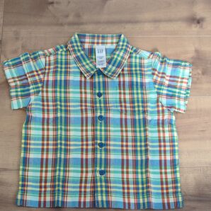 babyGap ベビーギャップ 半袖シャツ チェックシャツ 12-18mos