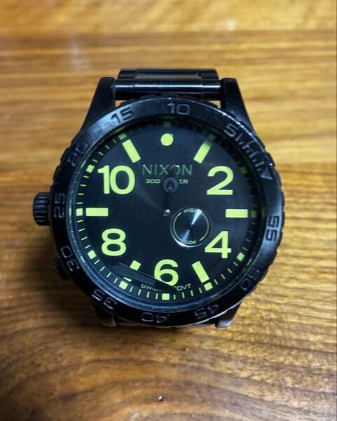 【ジャンク】ニクソン NIXON THE51-30 ブラック 腕時計 黄色 箱なし