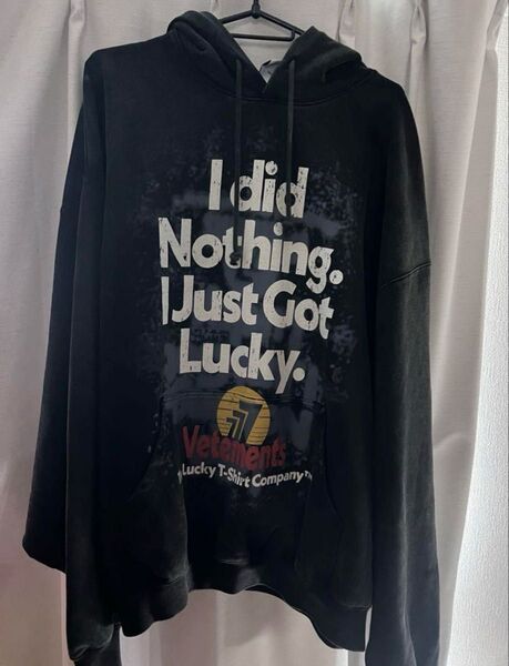 Vetements Got Lucky Hoodie 'Black' 22AW