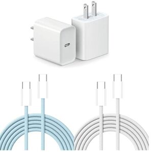 急速充電器 2 個 充電ケーブル 2 本 タイプC 20W PD急速充電 iPhone