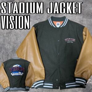 お手頃価格! 状態良好 VISION STREET WEAR スタジャン Mサイズ ストリート アメカジ