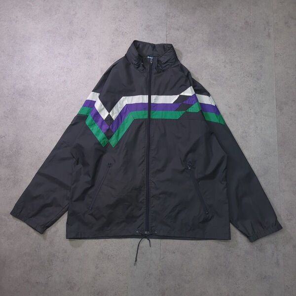 80s 90s adidas ナイロンジャケット グレー XL
