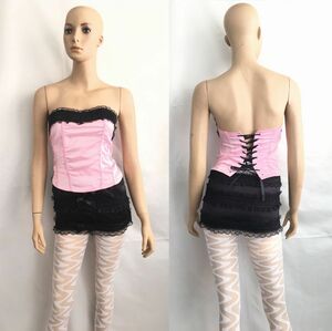  new goods unused free shipping bm45 bustier frill skirt corset Gothic and Lolita cosplay 2 point entering costume race frill . even more pretty appear 