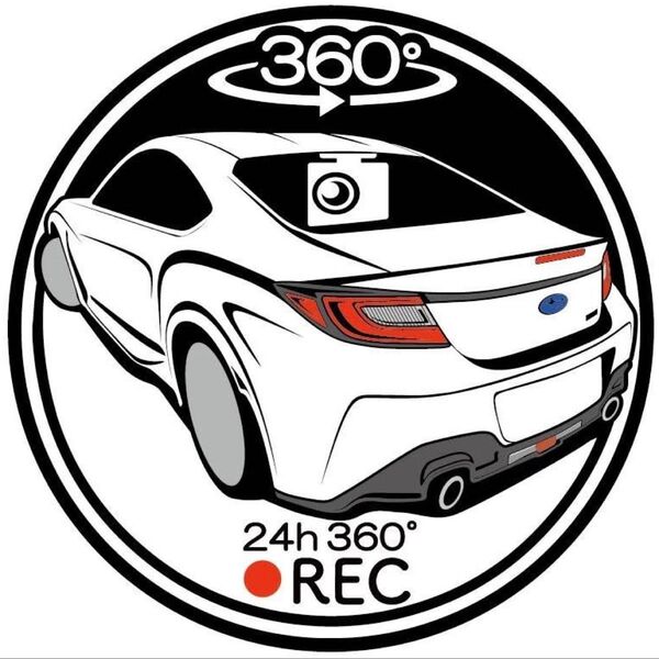 サイズやカラー変更承ります ZD8 BRZ スバル ドライブレコーダー ドラレコ ステッカー STI