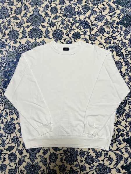 REMI RELIEF NAVY LABEL ダブルSP加工裏毛クルー スウェット