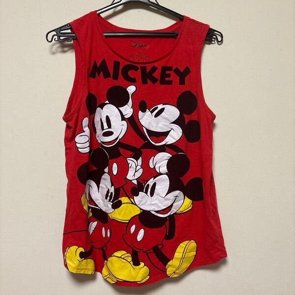 Disney ミッキーマウス タンクトップ レッド