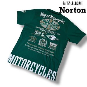 新品未使用 Norton ポロシャツ 刺繍ロゴ 吸水速乾 グリーン
