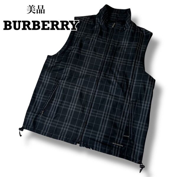 美品 BURBERRY GOLF XL ベスト ノバチェック