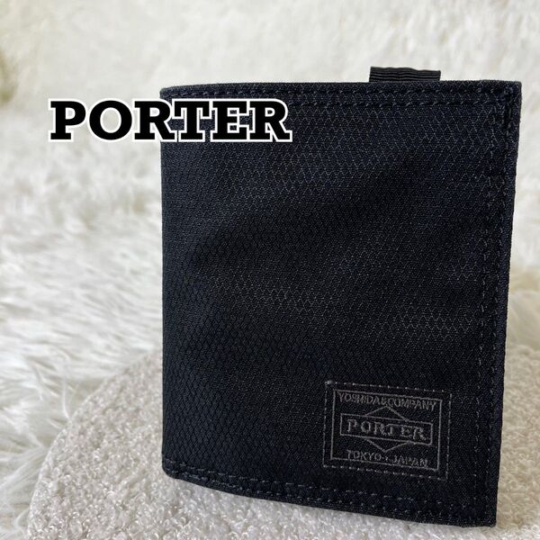 PORTER DILL WALLET S 二つ折り財布 ブラック
