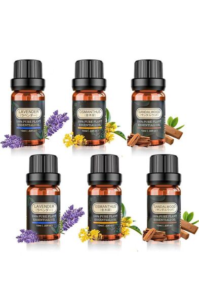 精油 アロマオイル エッセシャンオイル 10ml×6本 純天然抽出 アロマディフューザー用 加湿器用