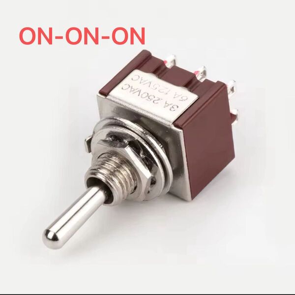 ON ON ON 6PIN ミニスイッチ ピックアップセレクター