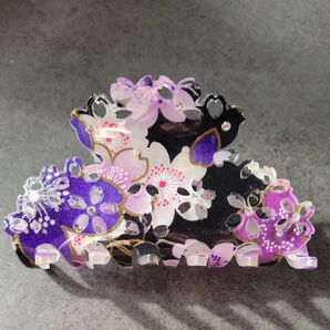 和柄ヘアークリップ