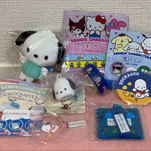 【新品未使用 6種セット】ポチャッコ グッズ ガチャ マスキングテープ マスコット