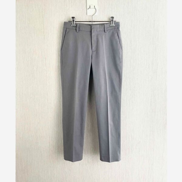 UNIQLO ユニクロ ドライ ストレッチ クロップド パンツ グレー 58 洗える