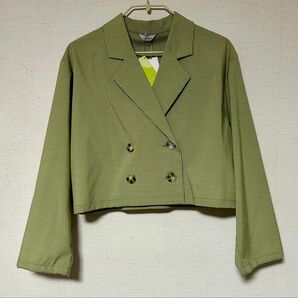 タグ付き 加藤ナナ コラボ ジャケット クロップド丈 春