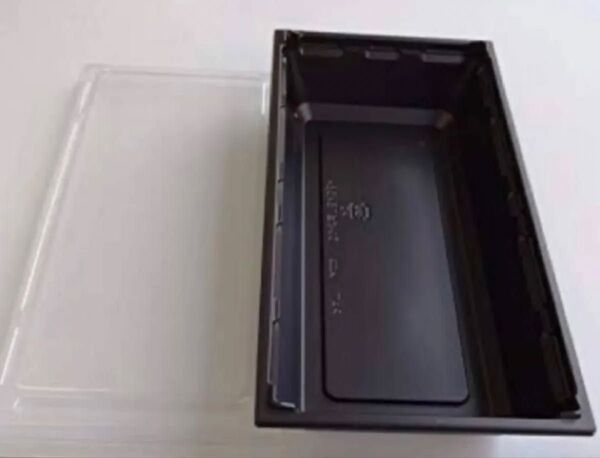 タイムセール 使い捨て弁当容器 ワン折重 73×31A 黒 蓋セット 50組 パーツ別