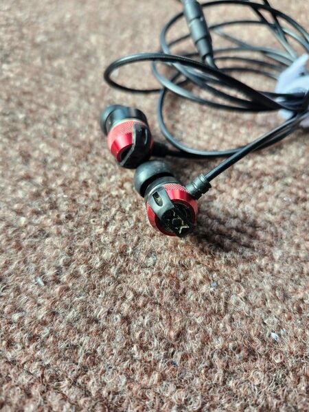 ジャンク品 左耳から音でません 汚れ強し JVC HA-FX3X-R XXシリーズ