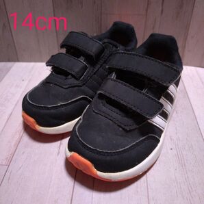 14cm アディダス adidas ブラック スニーカー