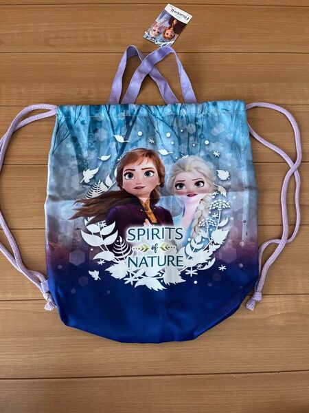ディズニーアナ雪アナエルサナップサック体操服入れ新品タグ付き ナップサック バッグ