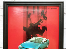 額装品◆TOYOTA CYNOS トヨタ サイノス /90年代/ポスター風広告/A4サイズ額入り/アートフレーム　YG14-1_画像2