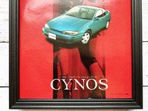 額装品◆TOYOTA CYNOS トヨタ サイノス /90年代/ポスター風広告/A4サイズ額入り/アートフレーム　YG14-1_画像3