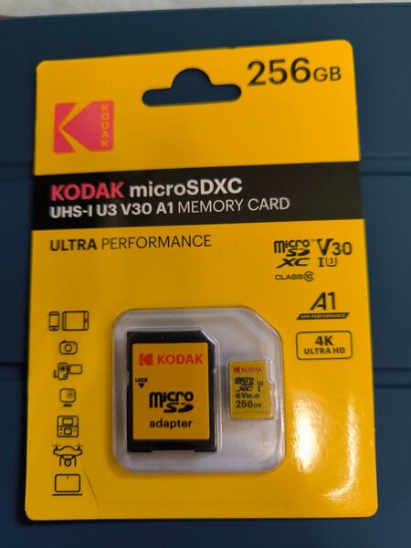 コダック マイクロSDカード256GB アダプタセット