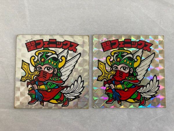 聖フェニックス 聖戦衣化 第4弾 ヘッドビックリマン旧ビックリマン 金ピカ 悪魔VS天使未はがし当時物 ビックリマンチョコロッテ