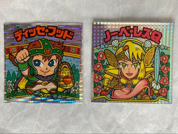 ディッセ・フッド ノーベ・レスQ ヘッド 第25弾ビックリマン旧ビックリマン 悪魔VS天使未はがし当時物 ビックリマンシールチョコ