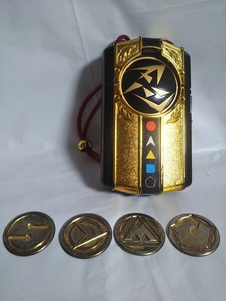 忍者戦隊カクレンジャー ドロンチェンジャー サイゾーのメダル欠品 当時物 バンダイ 特撮 東映 変身アイテム