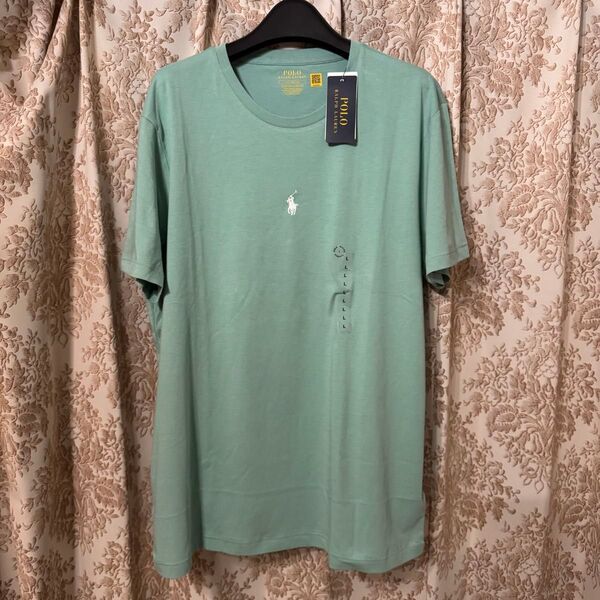 新品未使用 海外限定モデル ポロ ラルフローレン センターロゴ Tシャツ L